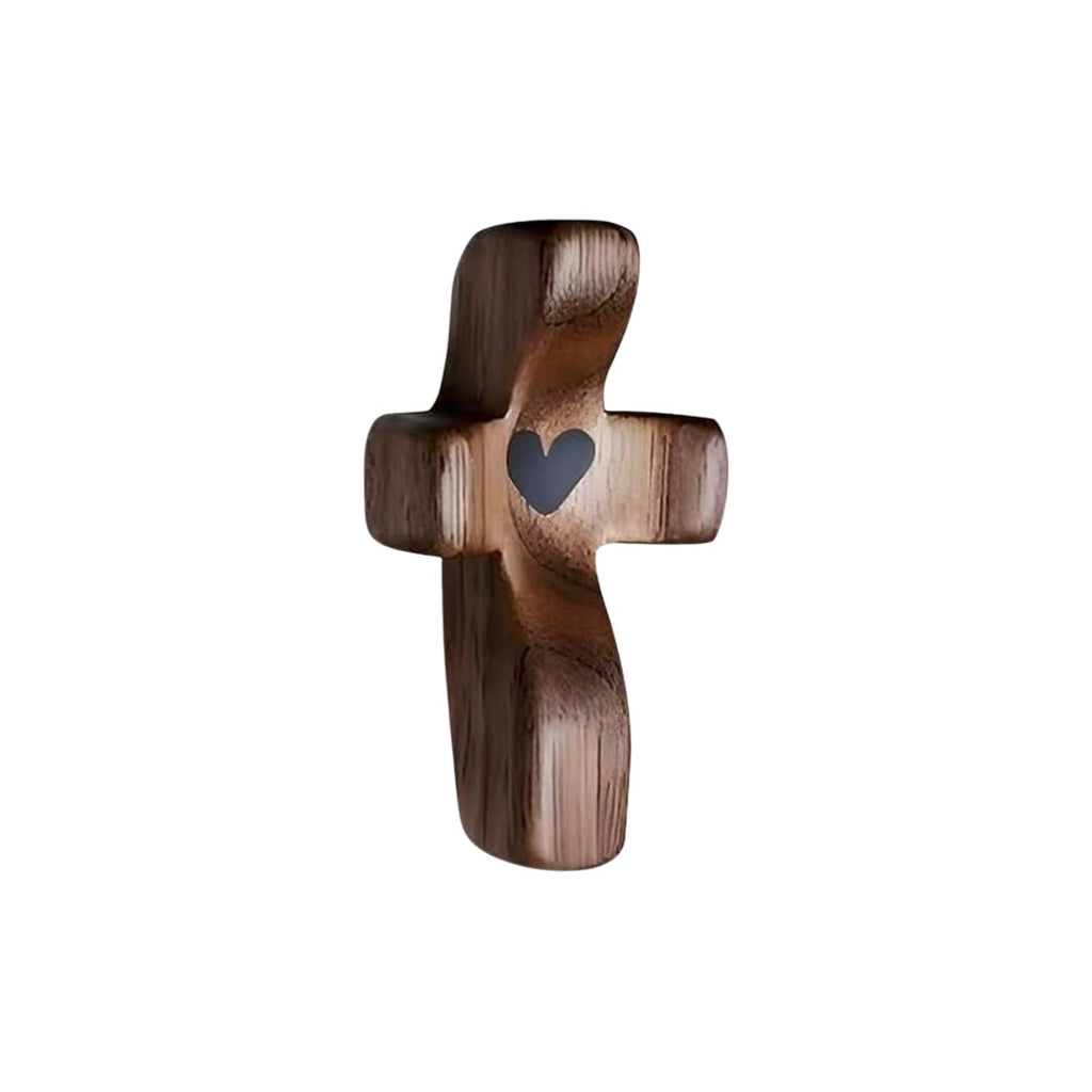 Wooden Pocket Cross Fidget – Stress Relief & Prayer Gift