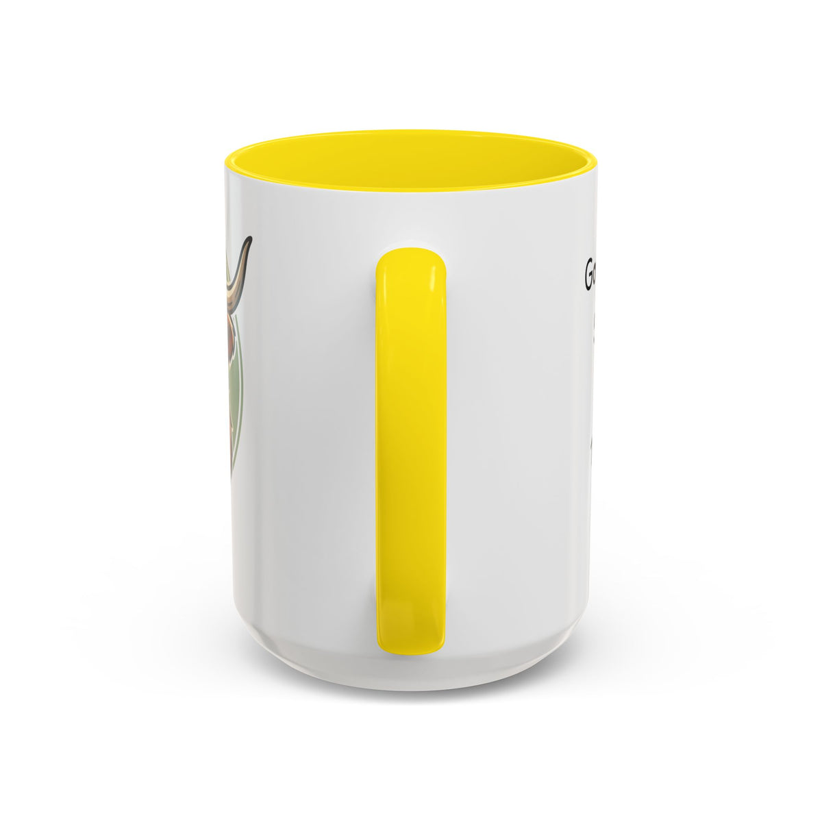 Highland Cow Accent Mug | "Moo-ning" | 1 John 4:8 | Faith & Fun Coffee Mug
