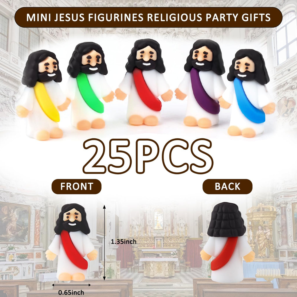 Little Jesus Figures Bulk Mini Jesus Figurines Tiny Small Rubber Baby Jesu