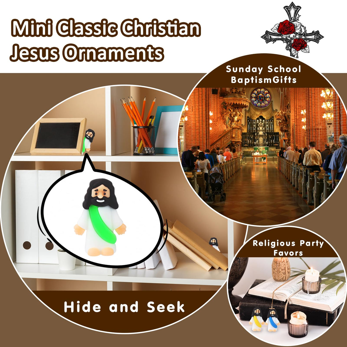 Little Jesus Figures Bulk Mini Jesus Figurines Tiny Small Rubber Baby Jesu