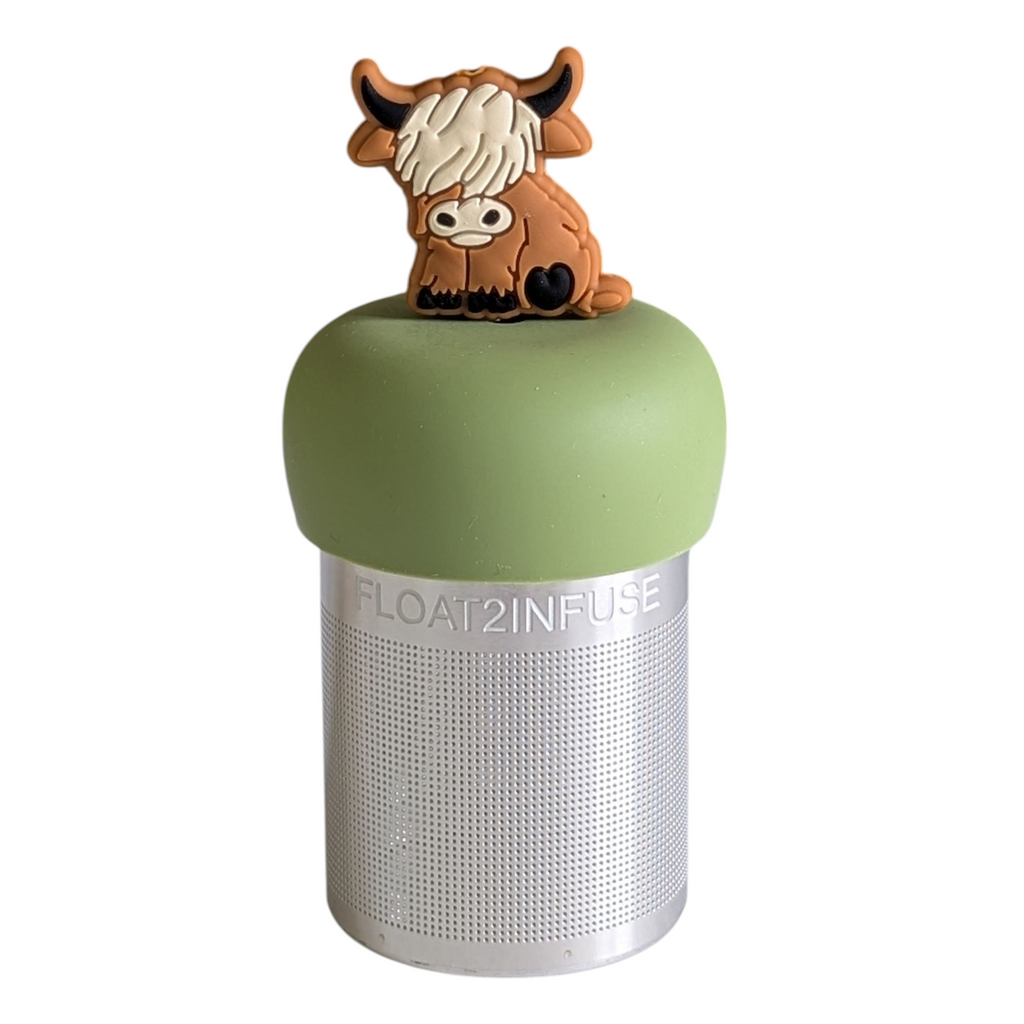 Floating Adult Highland Cow Tea Infuser - Cute Animal Tea Infuser for Loose Leaf Tea